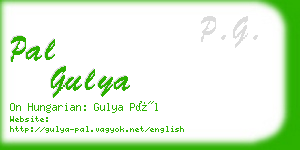 pal gulya business card